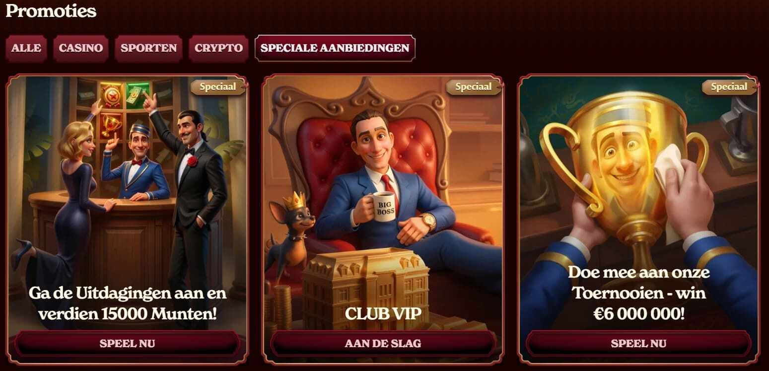 Exclusieve promoties en loyaliteitsbeloningen voor Casoola Casino-spelers